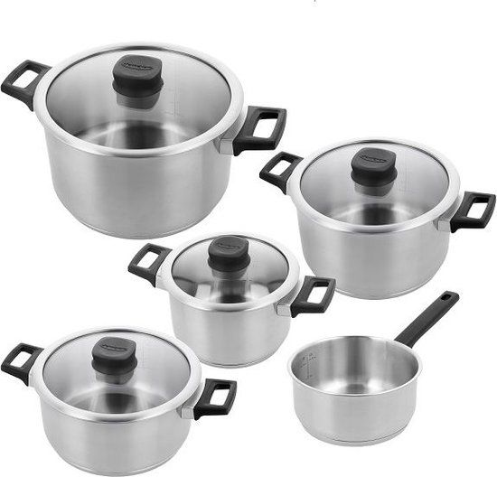 Demeyere Comfort 3 Pannenset - 5-Delig - Zilver