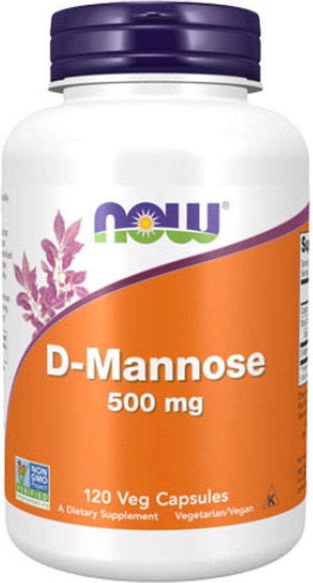 Now Foods D-Mannose 500mg - 120 Vegan Capsules