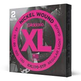 D'Addario XL Nickel Elektrische Basgitaarsnaren 45-130, 5-Snarig, 2 Sets