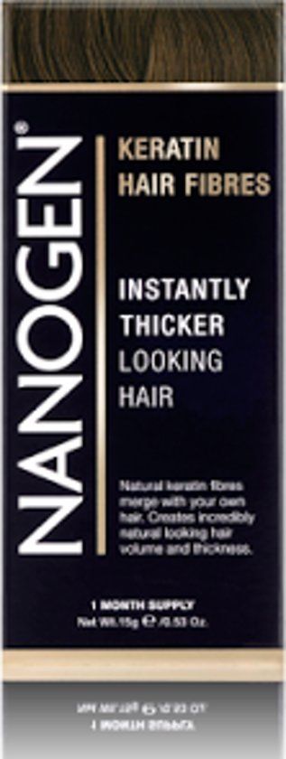 Nanogen Keratin hair fibres medium brown 15gr