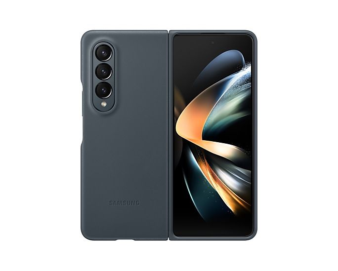 Samsung Leather Cover for Galaxy Z Fold4 - Graygreen