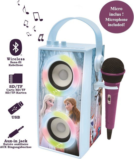 Lexibook Frozen Disney Draagbare Bluetooth Speaker met Microfoon - Multi Colour