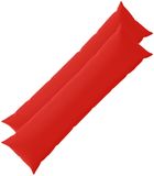 vidaXL - Kussensloop - 2 pcs - HEERLEN - Rood - 40 x 145 cm - Polyester