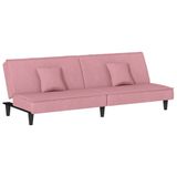 VidaXL 351910 Slaapbank Fluweel Roze