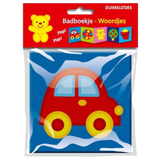 Top1Toys Duimelotjes Bad- en Linnenboekjes - Badboekje - Woordjes