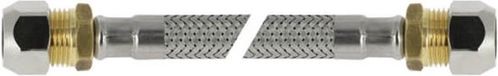 BPE Bonfix Flexibele aansluitslang - RVS gevlochten - Knel x Knel - 12 x 12mm - DN8 - Lengte 35cm