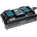 Makita vhbw Chargeur double compatible avec BFL201RZ, BFL301RZ, BFL120F1Z, BFL120FZ, BFR440RFE, BFL402RZ, BFR440 Outil batteries Li-Ion, 120 W, 14,4 V