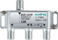 Axing BVE 3-01P - Cable splitter - 5 - 1218 MHz - Stainless steel - Female/Female - F - 89 mm