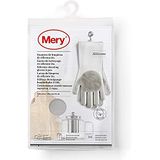 Mery Siliconen reinigingshandschoenen, lichtgrijs, afmetingen: 34,5 x 15,5 x 2,6 cm – eenheidsmaat.