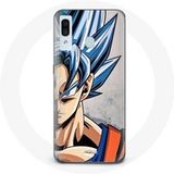 Maniacase Hoesje voor Samsung Galaxy A40 Anime Dragon Ball Goku Blauw Haar