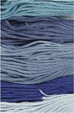 Merkloos Borduurgaren - 6 stuks - Blauw - Katoen - 1 mm - 8 meter