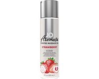 System JO Aromatix Scented Massage Oil Aardbei - 120 ml