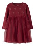 NAME IT Jurk tule Red Dahlia1 128