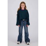 Vingino rechtvallende gestreepte longsleeve - donkerblauw