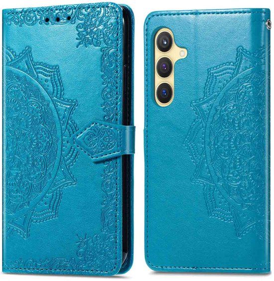 imoshion Hoesje - Geschikt voor Samsung Galaxy S24 Plus - Mandala Bookcase - Turquoise