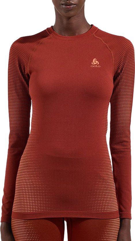 Odlo Active Performance Thermoshirt Dames - Maat L - Donkerrood