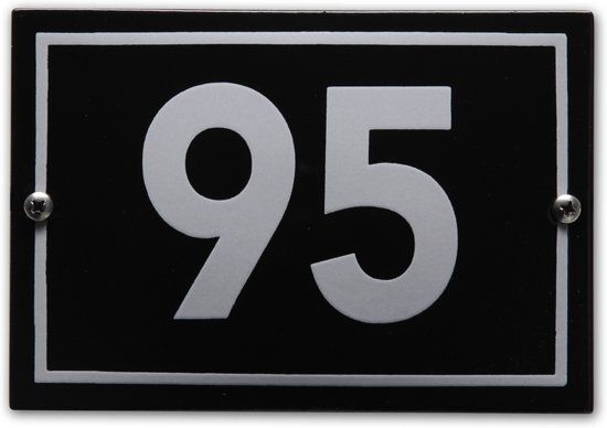 EmailleDesign® Huisnummer model Phil nr. 95