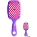 UNbrush Detangling Brush & Super Mini Keychain Gift Set - Neon Purple Haarstyling set