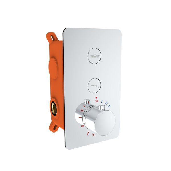 Clic-Elsdorf inbouwthermostaat 2-weg chroom 4012390