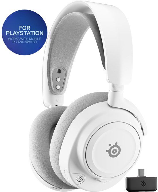 SteelSeries Arctis Nova 7P Gen 2 Draadloze Gamingheadset - Wit - Multiplatform