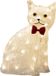 Konstsmide Kat - 3D kerstfiguur - Wit - 18cm hoog - IP44