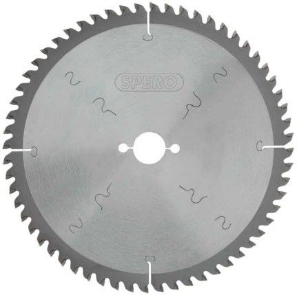 Spero SPA-255-60-20 | Aluminium TCT zaagblad | 255mm | 60 tands | asgat 30mm