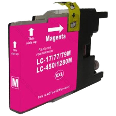 Huismerk Brother LC1280M LC-1280M inktcartridge magenta huismerk