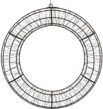 ECD Germany Lichtkrans led Ø50 cm kerstversiering met lichtketting en timer