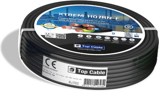 HOFTRONIC Xtrem - Buitenkabel 25 meter (3x1,5m²) - Geschikt voor Binnen en Buiten - Installatiekabel en Grondkabel - Extra stug en dik