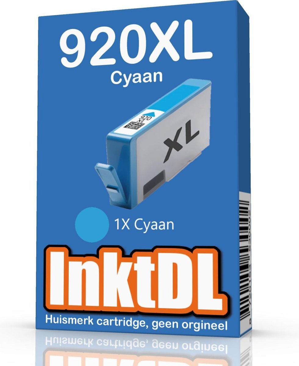 InktDL Compatible inktcartridge voor HP 920XL | Cyaan