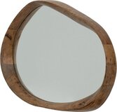Urban Nature Culture Shizu S Oval Wall Mirror - 41x30cm - Mango Wood - Brown