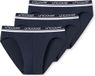 Schiesser Uncover By Schiesser Heren 3-Pack Slip Donkerblauw S