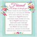 Piccadilly Greetings Oprechte wensen Sentimentele Verjaardagskaart Vriend - 9 x 6 inch - Regal Publishing