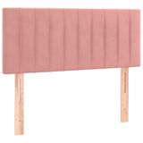 VidaXL Hoofdbord 90x5x78/88 cm Fluweel Roze
