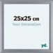 yd. Cadre photo 25x25 cm - Argent mat - MDF - Como