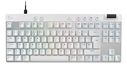Logitech G PRO X TKL GALVATRON gamingtoetsenbord, uiterst mobiel ontwerp zonder numpad, LIGHTSYNC RGB, PBT-toetsen, US INTL - Wit