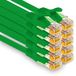 1aTTack.de 10x 1,5m CAT7 Ethernet LAN-netwerkkabel RJ45 - groen
