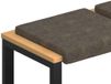 vidaXL - Coussin de banc - 2 pièces - Daim artificiel - tissu - Gris foncé