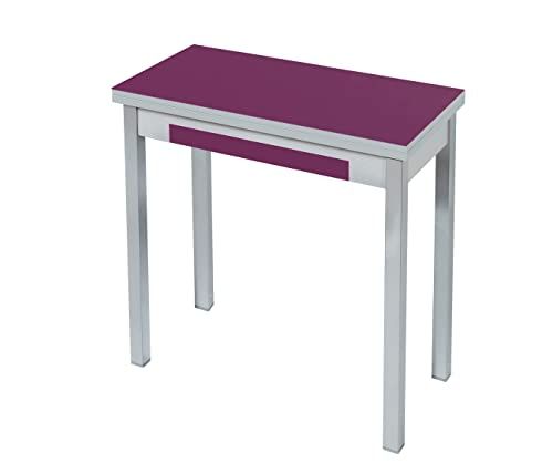 ASTIMESA Keukentafel - Metaal - Aubergine - 80 x 40 cm - 8435627801983