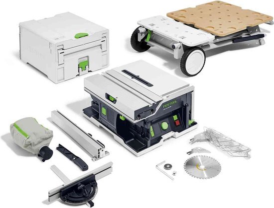 Festool CSC SYS 50 EBI-Basic-Set Accu Tafelcirkelzaag 2x18V Basic Body met Onderstel - 577371