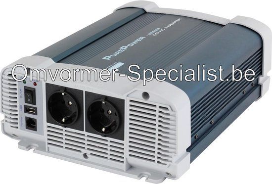 Omvormer Zuivere Sinus 1500W - 12V - Blauw - 230V - Boot