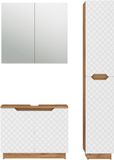 Vicco Badkamermeubelset Lotta, Wit, 3-delig
