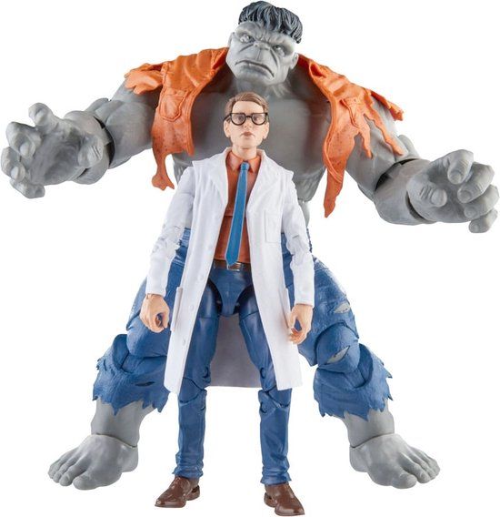 Hasbro The Avengers - Marvel Legends Gray Hulk & Dr. Bruce Banner 15 cm Action Figure - Multicolours