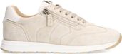 No Stress Dames Beige Suède Sneakers met Rits - Maat 39