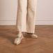 Manfield Goudkleurige Leren Espadrilles
