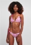 Urban Classics Check Bikini Set Paars S