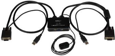 StarTech.com 2-poorts USB VGA-kabel KVM-switch met USB-voeding en afstandsbediening