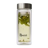 Qwetch mug de voyage verre thé thermos pour thé en vrac pour le voyage