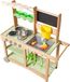 Cuisine de boue, cuisine de boue extérieure pour enfants, cuisines extérieures en bois avec cuillères, évier, auvent, roulettes, ustensiles de cuisine, casseroles et accessoires, cuisines de jeu en bois pour la maison, pelouse