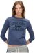 Superdry Athletic Essentials Slimfit Ringertop met Lange Mouwen Dames Mariner Navy